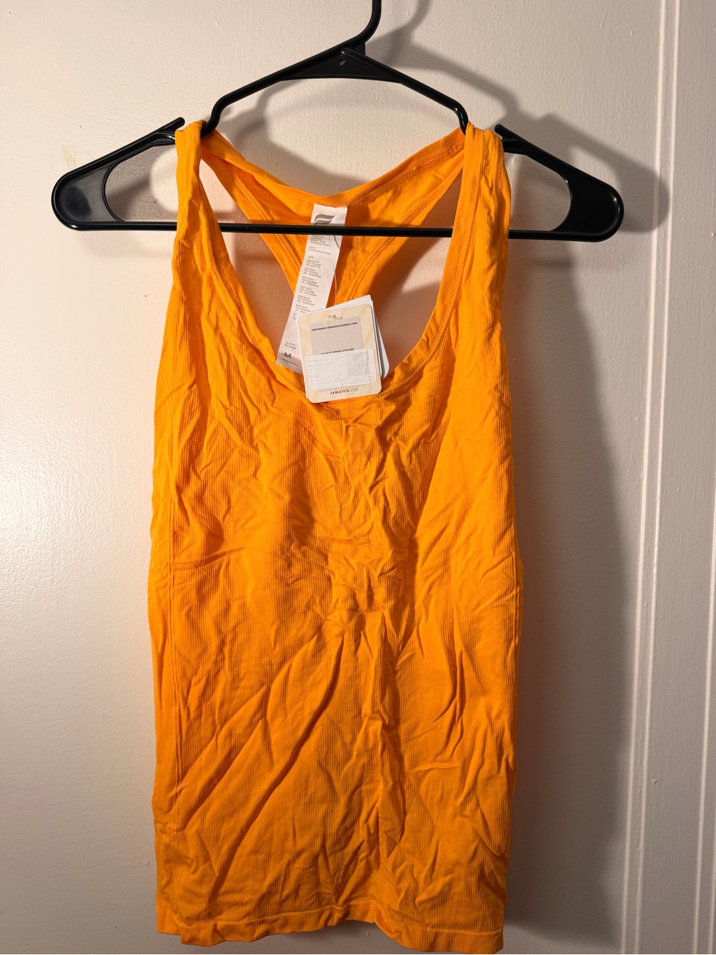 Fabletics Bright Orange Racerback Tank